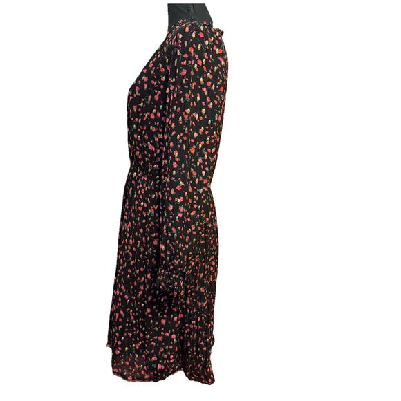 J Crew Dress 8 Womens Abstract Floral Feminine Artsy Whimsical Stretch Waist - Picture 4 of 9